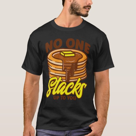 Pancake Lover Kids No One Stacks Up To You Tシャツ (正面)