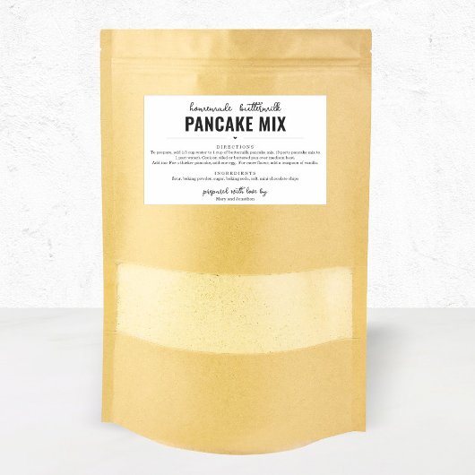 Pancake Mix Gift Label 長方形シール