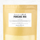 Pancake Mix Gift Label 長方形シール