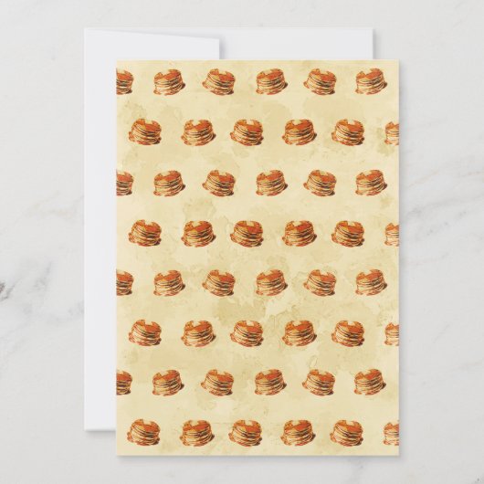 Pancake Party Invitation, Birthday Party  招待状 (裏面)