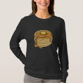 Pancake Stack With Maple Syrup Pancakes Tシャツ (正面)