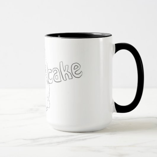 pancakeblacknwhitemug マグカップ (右)