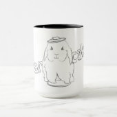 pancakeblacknwhitemug マグカップ (中央)