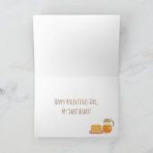 Pancakes and Maple Valentines Day Greeting Card シーズンカード (内部)