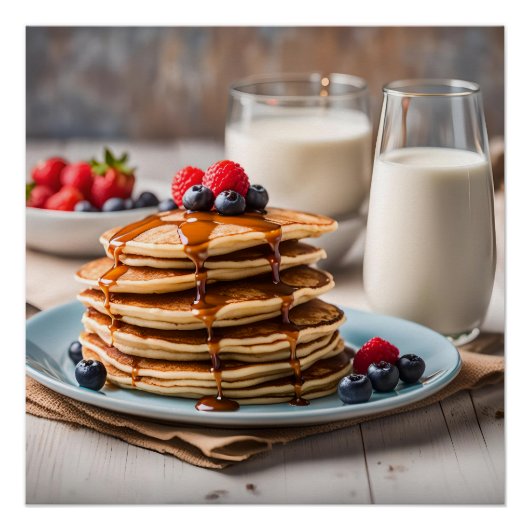 Pancakes and Milk ポスター (正面)