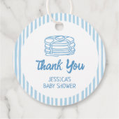 Pancakes and Pajamas Breakfast Boy Baby Shower フェイバータグ (裏面)