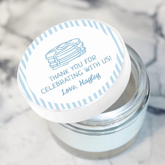 Pancakes and Pajamas Breakfast Thank You ラウンドシール