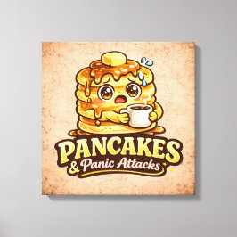 Pancakes and Panic Attacks - Foodie Fiends キャンバスプリント
