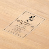 Pancakes and Panties Lingerie Bridal Shower  アクリル招待状 (レイダウン)