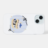 Pancakes and Penguins iPhone 15ケース (裏面横)