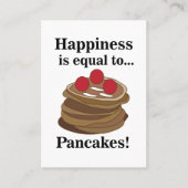 Pancakes Breakfast Food Restaurant 名刺 (正面)