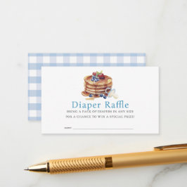 Pancakes & Pacifiers Blue Boy Diaper Raffle Ticket エンクロージャーカード