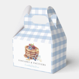 Pancakes & Pacifiers Blue Gingham Boy Baby Shower フェイバーボックス
