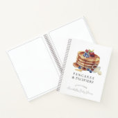 Pancakes & Pacifiers Gray Baby Shower Guest Book ノートブック (内部)