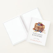 Pancakes & Pacifiers Pink Baby Shower Guest Book ノートブック (内部)
