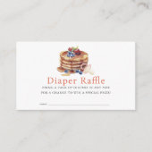 Pancakes & Pacifiers Pink Diaper Raffle Ticket エンクロージャーカード (正面)
