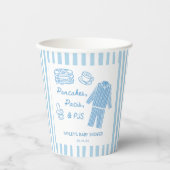 Pancakes, Pacis & PJs Boy Baby Shower 紙コップ (正面)