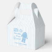 Pancakes, Pacis & PJs Boy Baby Shower Thank You フェイバーボックス (正面)