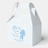 Pancakes, Pacis & PJs Boy Baby Shower Thank You フェイバーボックス (裏面)