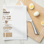 Pancakes Recipe Kitchen Towel – Fun キッチンタオル (四つ折り)
