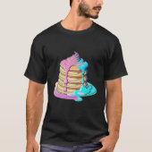 Pancakes Vaporwave Retrowave Aesthetic Tシャツ (正面)