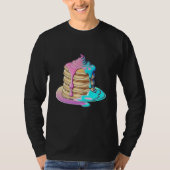 Pancakes Vaporwave Retrowave Aesthetic Tシャツ (正面)