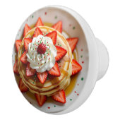 Pancakes with Whipped Cream & Christmas Sprinkles セラミックノブ (右)