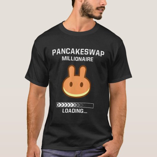 Pancakeswapコイントークンミリオネア暗号ホドラー Tシャツ (正面)