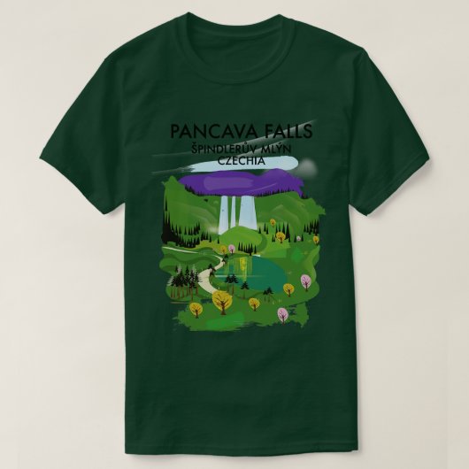 Pancava秋pindlerv百万Czechia旅行ポスター Tシャツ (デザイン正面)