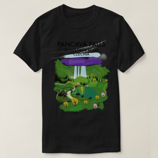 Pancava秋pindlerv百万Czechia旅行ポスター Tシャツ (デザイン正面)