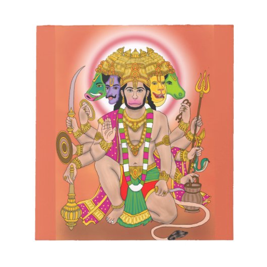 Panchmukhi Hanuman ノートパッド (正面)
