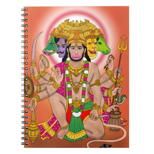  Panchmukhi Hanuman  ノートブック (正面)