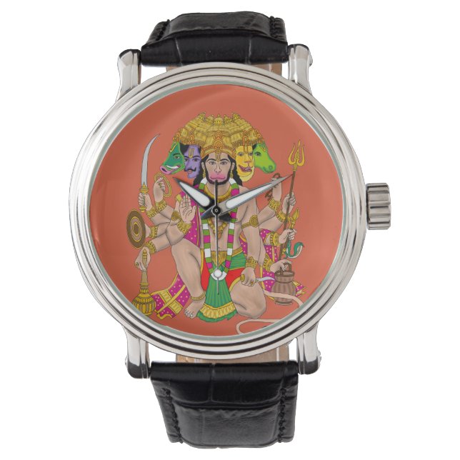 Panchmukhi Hanuman Wall Clock  腕時計 (正面)