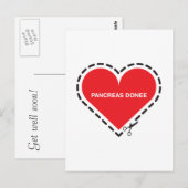 Pancreas Donee 'Get well soon'ポストカード ポストカード (正面/裏面)