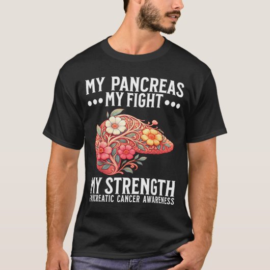 Pancreatic Cancer Awareness Pancreatic Cancer  Tシャツ (正面)