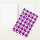 Pancreatic Cancer Awareness Plaid Planner, Purple プランナー手帳 (ディスプレー)