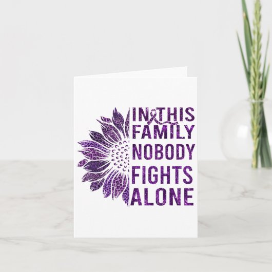 Pancreatic Cancer Awareness Sunflower Pancreatic C カード (正面)