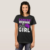 pancreatic cancer picked the wrong girl warrior tシャツ (正面フル)