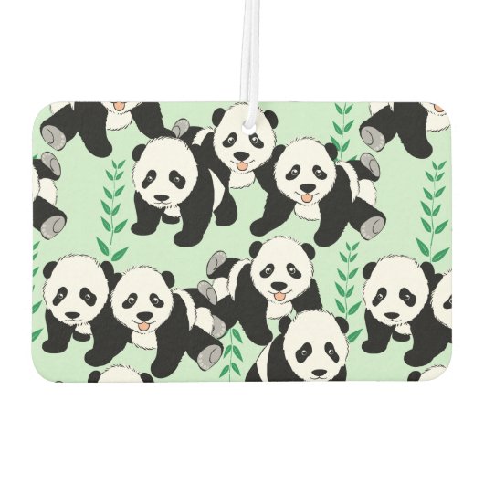 Pandaがカスタマイズするグラフィックパターンを作成 カーエアーフレッシュナー (裏面)