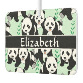 Pandaがカスタマイズするグラフィックパターンを作成 カーエアーフレッシュナー (左)