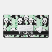 Pandaがカスタマイズするグラフィックパターンを作成 デスクマット (キーボード&マウス)