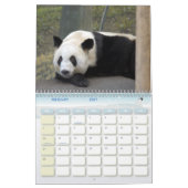 panda118のジャイアントパンダくま カレンダー (2月 2027)