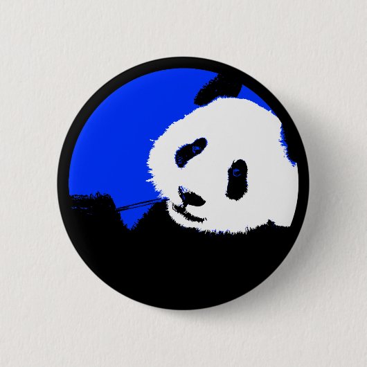 panda.カラーカスタマイズ可能な円 缶バッジ (正面)