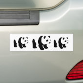 Panda バンパーステッカー (車上)