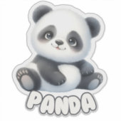 PANDA -子供部屋 シール (正面)