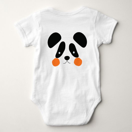 Panda Activated ベビーボディスーツ (裏面)