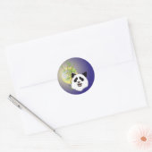 Panda (Ailuropoda melanoleuca) Aufkleber ラウンドシール (封筒)