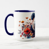 Panda Amongst Flowers Mug マグカップ (左)
