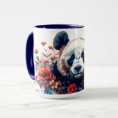 Panda Amongst Flowers Mug マグカップ (正面左)