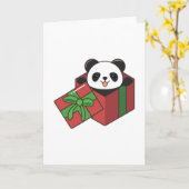 Panda at誕生日in Gift カード (黄色い花)